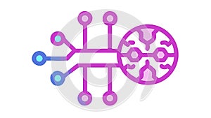 Abstract Circuit Pattern, Technology Data Vector Graphic, vector design Generative AI