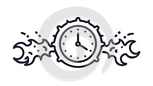 Abstract Circuitry and Data Flow, AI Technology Concepts, vector design Generative AI