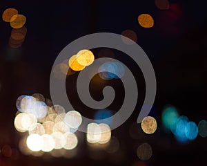 Abstract circular bokeh background of Christmaslight