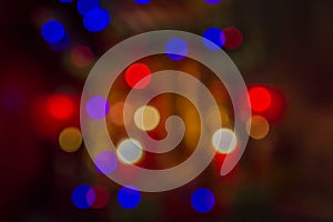 Abstract circular bokeh background of Christmaslight