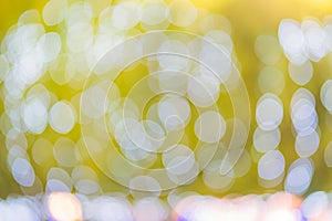 Abstract circular bokeh from light decoration for background