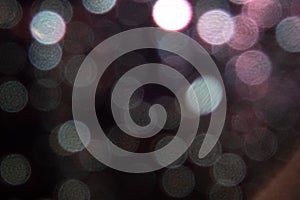 Abstract circular bokeh of lights background