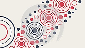 Abstract Circular Dot Pattern Vector Design Generative AI