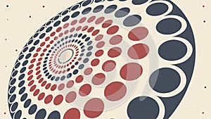 Abstract Circular Dot Perspective, Dynamic Design, vector design Generative AI