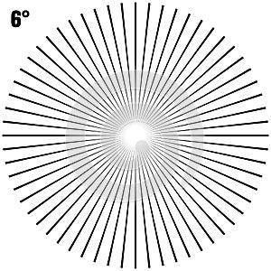 Abstract Circular Geometric Burst Rays On White. EPS 10 vector