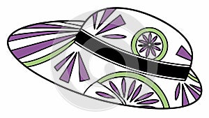 Abstract Circular Geometric, Dynamic Intersecting Lines, vector design Generative AI