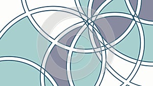 Abstract circular geometric intertwined pattern, vector design Generative AI