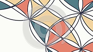 Abstract Circular Geometric Pattern, Modern Art Design, vector design Generative AI