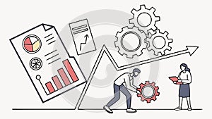 Abstract Circular Geometric Pattern, Modern Art, vector design Generative AI