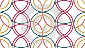 Abstract circular geometric pattern, symbolizing harmony and dynamic flow, vector design Generative AI