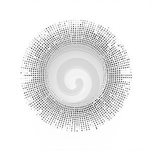 Abstract Circular Halftone Pattern