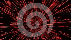 Abstract circular light speed background. Dynamic lines. Futuristic explosion of light. Colored rays in motion. Transfer of big