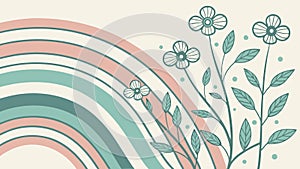 Abstract circular lines forming a dynamic pattern, vector design Generative AI