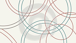 Abstract circular lines pattern, dynamic modern background texture vector design Generative AI