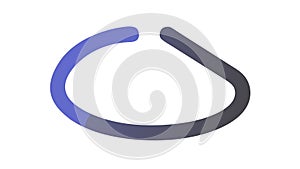 Abstract Circular Loop Element Vector, vector design Generative AI