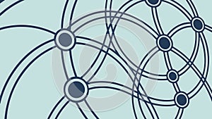 Abstract Circular Network Grid, vector design Generative AI