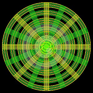 An abstract circular pattern