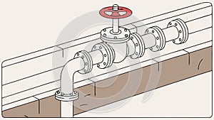 Abstract Circular Pattern, Dynamic Interconnected Lines, vector design Generative AI