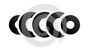 Abstract Circular Pattern, Modern Graphic Element, vector design Generative AI