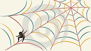 Abstract Circular Pattern, Tech Network Design, vector design Generative AI