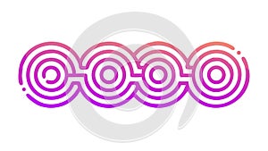 Abstract Circular Pattern Vector for Modern Backgrounds, vector design Generative AI