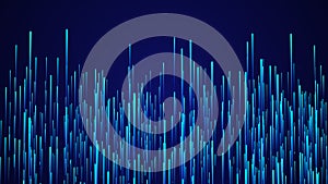 Abstract circular speed background. Starburst dynamic lines pattern. Abstract data flow background. 3D rendering