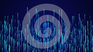 Abstract circular speed background. Starburst dynamic lines pattern. Abstract data flow background. 3D rendering