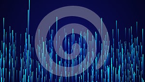 Abstract circular speed background. Starburst dynamic lines pattern. Abstract data flow background. 3D rendering