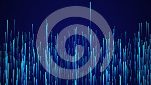 Abstract circular speed background. Starburst dynamic lines pattern. Abstract data flow background. 3D rendering