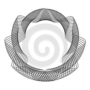 Abstract Circular Spirograph Geometric Pattern