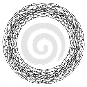 Abstract Circular Spirograph Geometric Pattern
