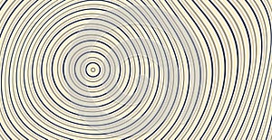 Abstract circular striped background. Pattern with optical illusion. 3D geometrical vector illustration