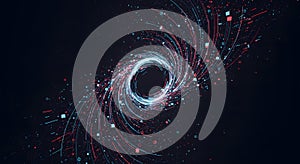 Abstract Digital Data Vortex