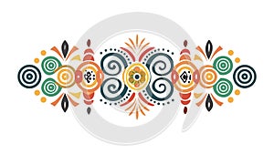 Abstract Circular Swirl Pattern, Dynamic Energy Flow Design Element, vector design Generative AI