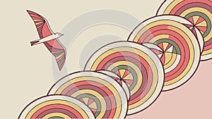 Abstract Circular Wave Patterns, Dynamic Flow Modern Design Vector, vector design Generative AI