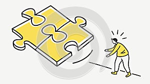 Abstract Circular Wavy Lines Pattern, vector design Generative AI