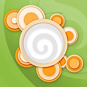 Abstract circular windows gree