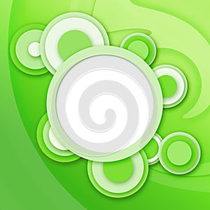 Abstract circular windows gree