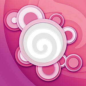Abstract circular windows pink