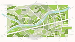 Abstract city map