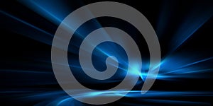 Abstract clean blue burst light lines modern background
