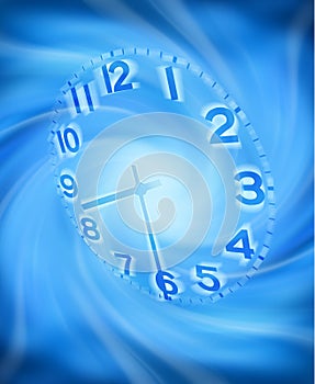 Abstract Clock Time Background