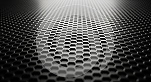 Abstract Hexagonal Grid Texture with Dramatic Lighting pattern