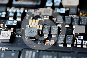 Abstract,close up of Mainboard Electronic background. logic board,cpu motherboard,circuit,system board,mobo