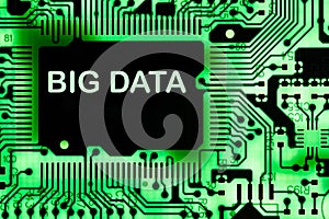 Abstract,close up of Mainboard Electronic computer background. Big data