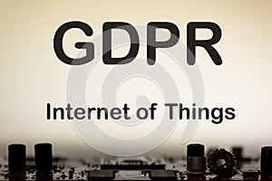 Abstract,close up of Mainboard Electronic computer background. GDPR,General Data Protection Regulation photo