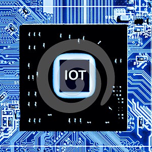 Abstract,close up of Mainboard Electronic computer background. IOT,Big data, ai