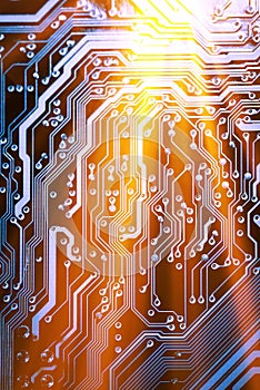 Abstract,close up of Mainboard Electronic computer background. IOT,Big data, ai