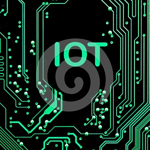 Abstract,close up of Mainboard Electronic computer background. IOT,Internet of Things
