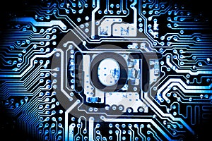 Abstract,close up of Mainboard Electronic computer background. IOT,Internet of Things